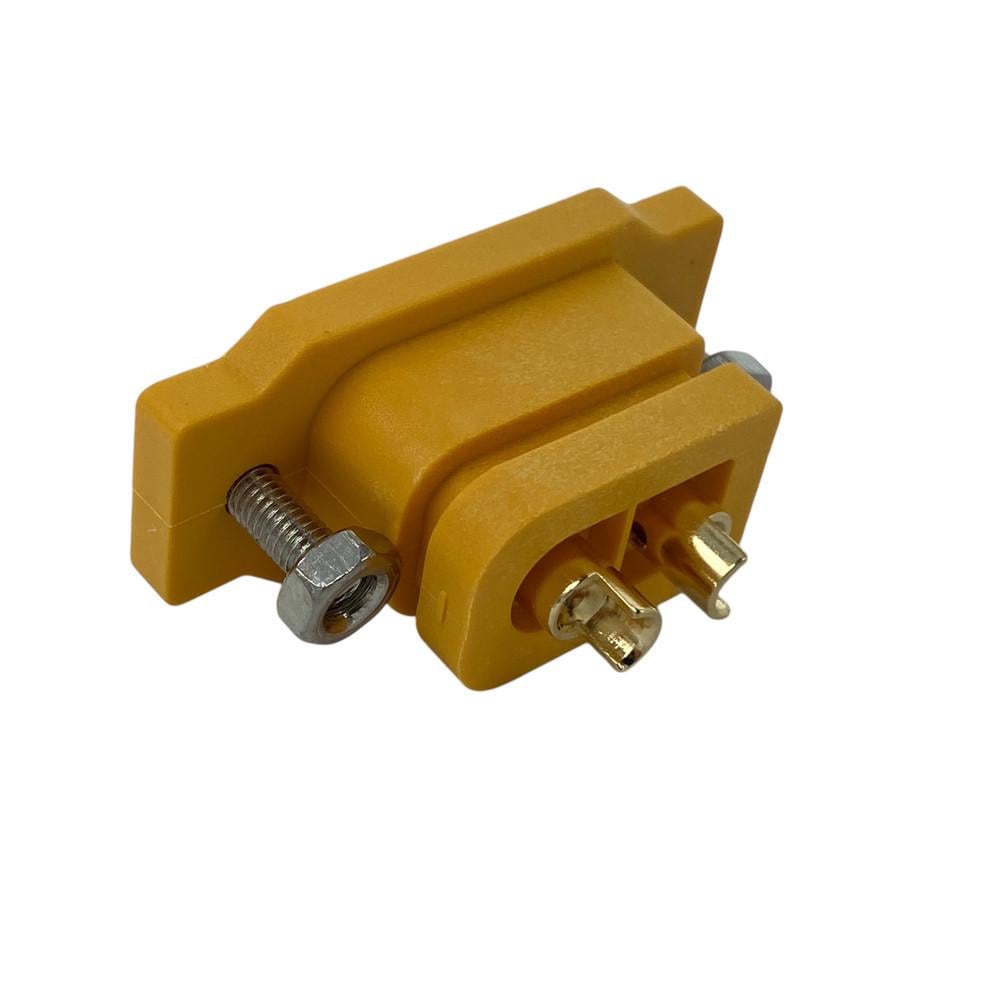 Разъем питания Amass XT60E-F мама с винтиками на корпус Желтый (2465929497) - фото 2 Разъем питания Amass XT60E-F мама с винтиками на корпус Желтый (2465929497) - фото 2