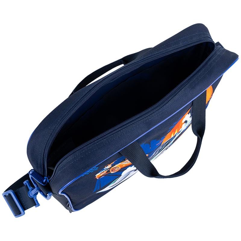 Шкільна сумка текстильна KITE Hot Wheels Синій (HW25-589) - фото 4 Шкільна сумка текстильна KITE Hot Wheels Синій (HW25-589) - фото 4