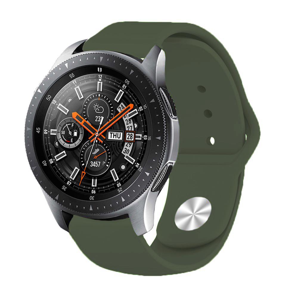 Силиконовый ремешок BeCover для Samsung Galaxy Watch 4 40/44 мм/Watch 42 мм/Watch Active/Active 2 40/44 мм/Watch 3 41 мм/Gear S2 Classic/Gear Sport Khaki (706184) - фото 4