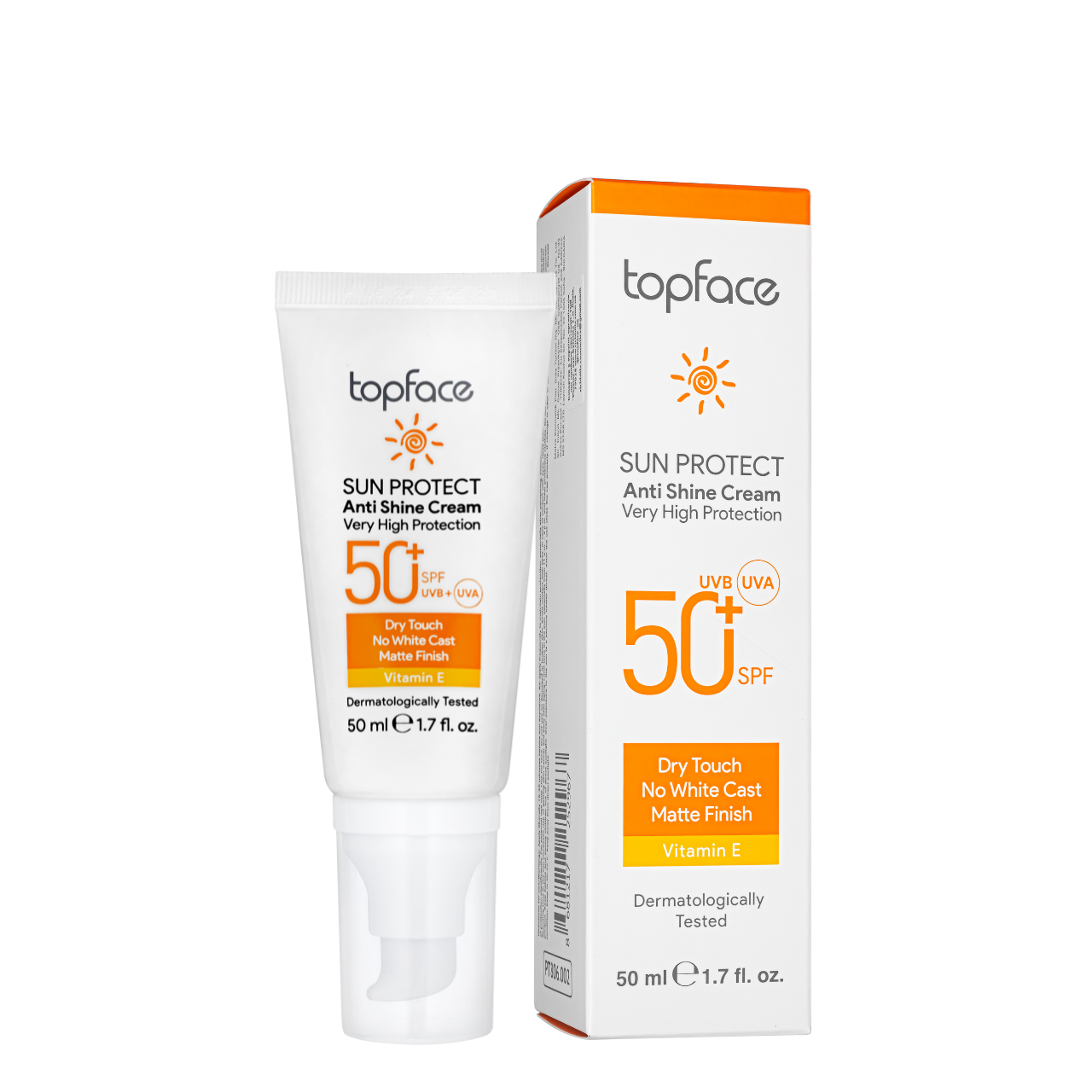 Крем сонцезахисний для обличчя матувальний Topface SPF 50+ 50 мл (РТ806.002)