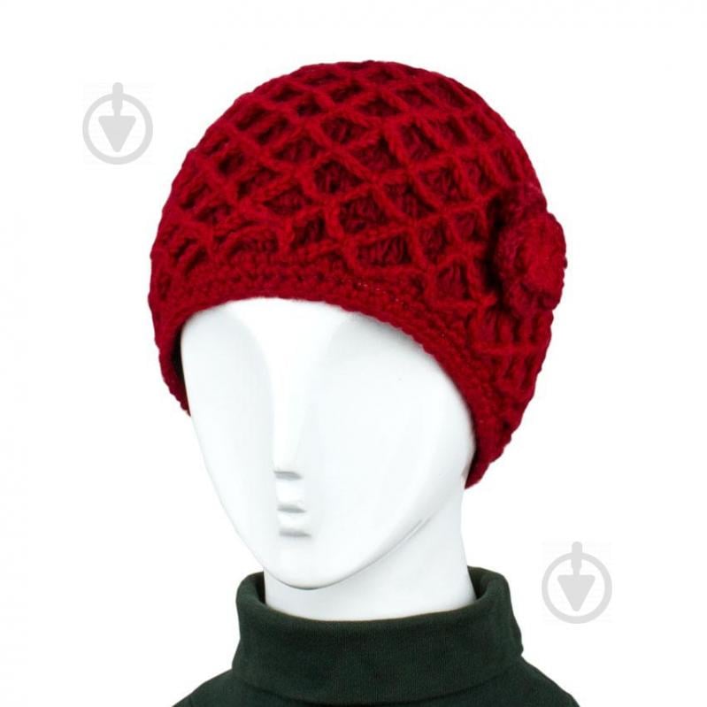 Шапка Kathmandu Нэтварка Ручная работа 100% шерсть яка M 57-58 Красный (24965)