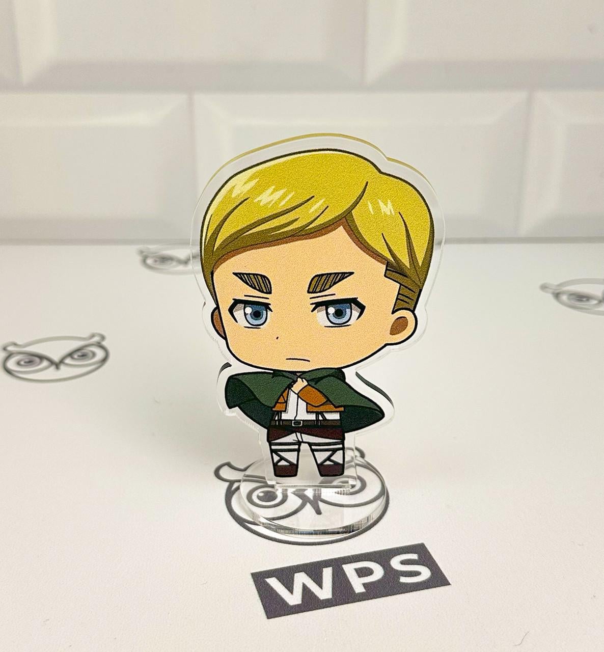 Фигурка коллекционная акриловая Chibi Атака титанов Эрвин см ит 10 см (2110851027)