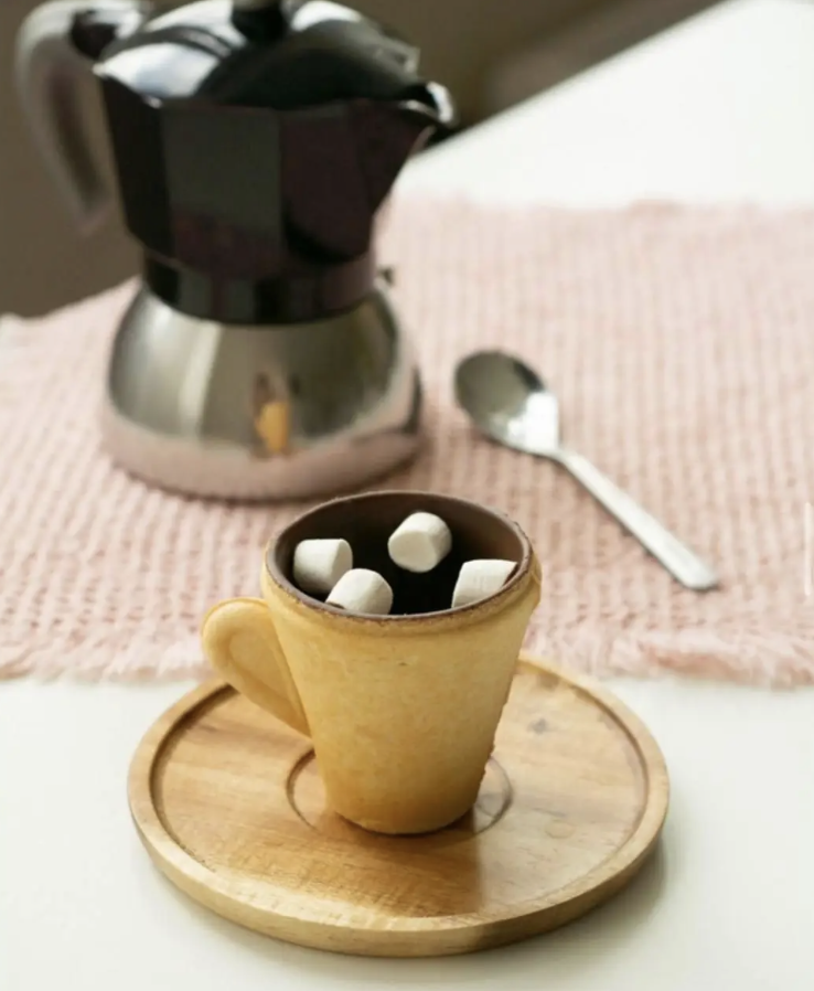 Подарочный набор 8 шт. съедобных чашек с маршмеллоу на Новый год/Рождество/Николая печенье/шоколад/маршмеллоу для горячих напитков (Е500137(8) - фото 2