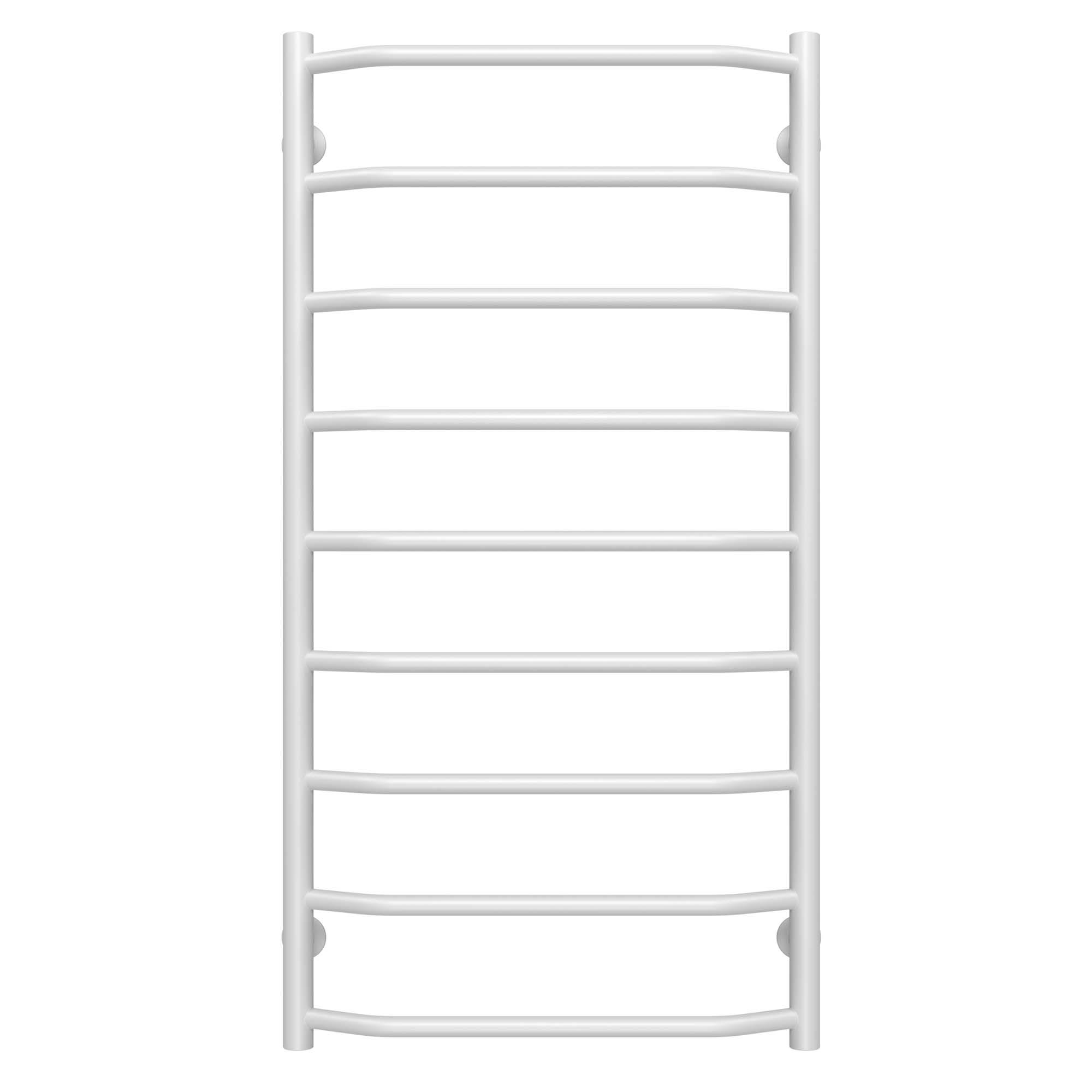 Полотенцесушитель водяной Deffi Трапеция П9 нижнее подключение нержавеющая сталь 500х1000 мм Белый (C.TR.100.50.9.W.A)