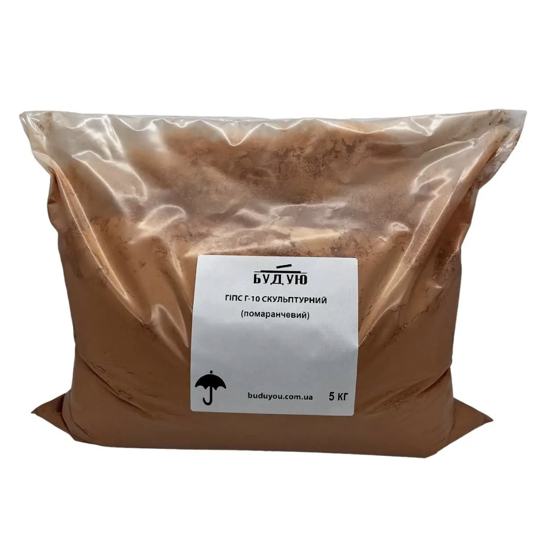 Гипс скульптурный модифицированный Г-10 пакет 5 кг Оранжевый (29633418)