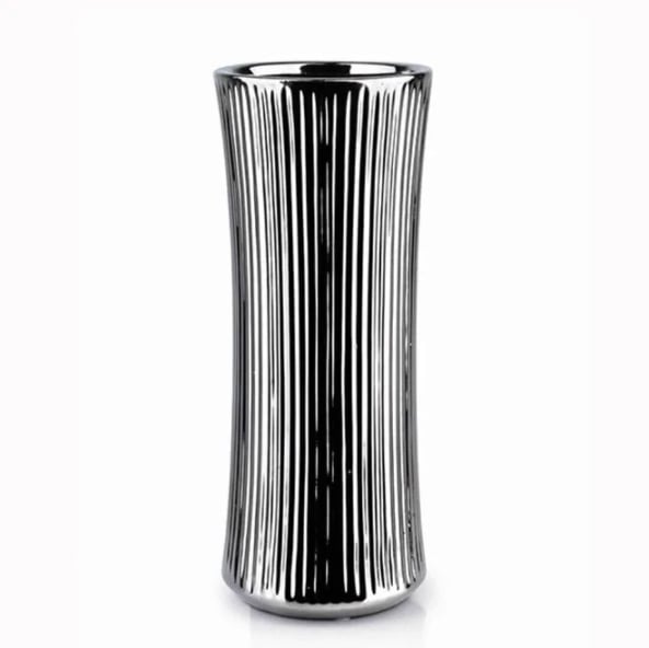 Ваза керамическая Flora Yvonne Silver (30325)