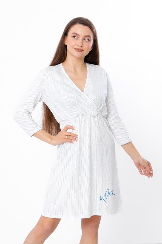 Сорочка жіноча Носи Своє р. 50 Білий/Блакитний (8418-016-33/24945277)