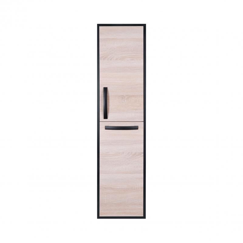 Пенал подвесной Q-tap Taurus 350х1450х300 с корзиной для белья Whitish oak (QT2476PP1451KRWO)