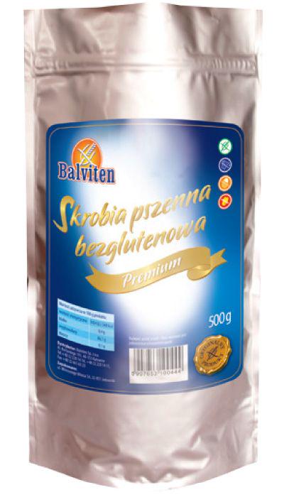 Крахмал без глютена Balviten пшеничный 500 г (5907653100444)