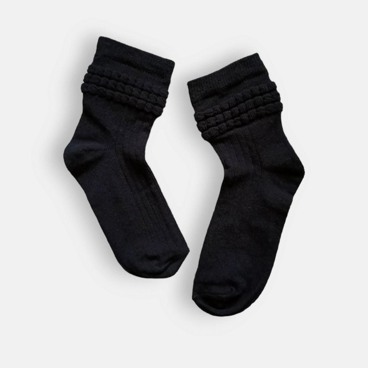 Носки детские в рубчик TwinSocks Рюш р. 10-12 Черный (364)