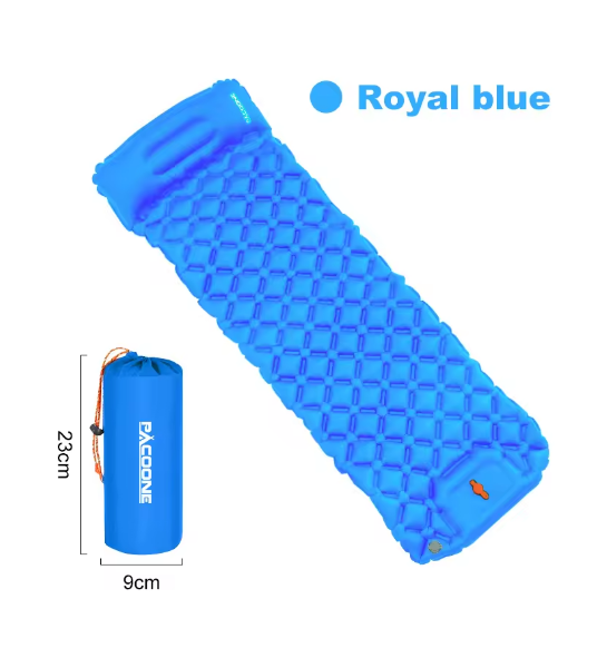 Коврик надувной туристический со встроенным насосом Синий (15268432) - фото 2 Коврик надувной туристический со встроенным насосом Синий (15268432) - фото 2