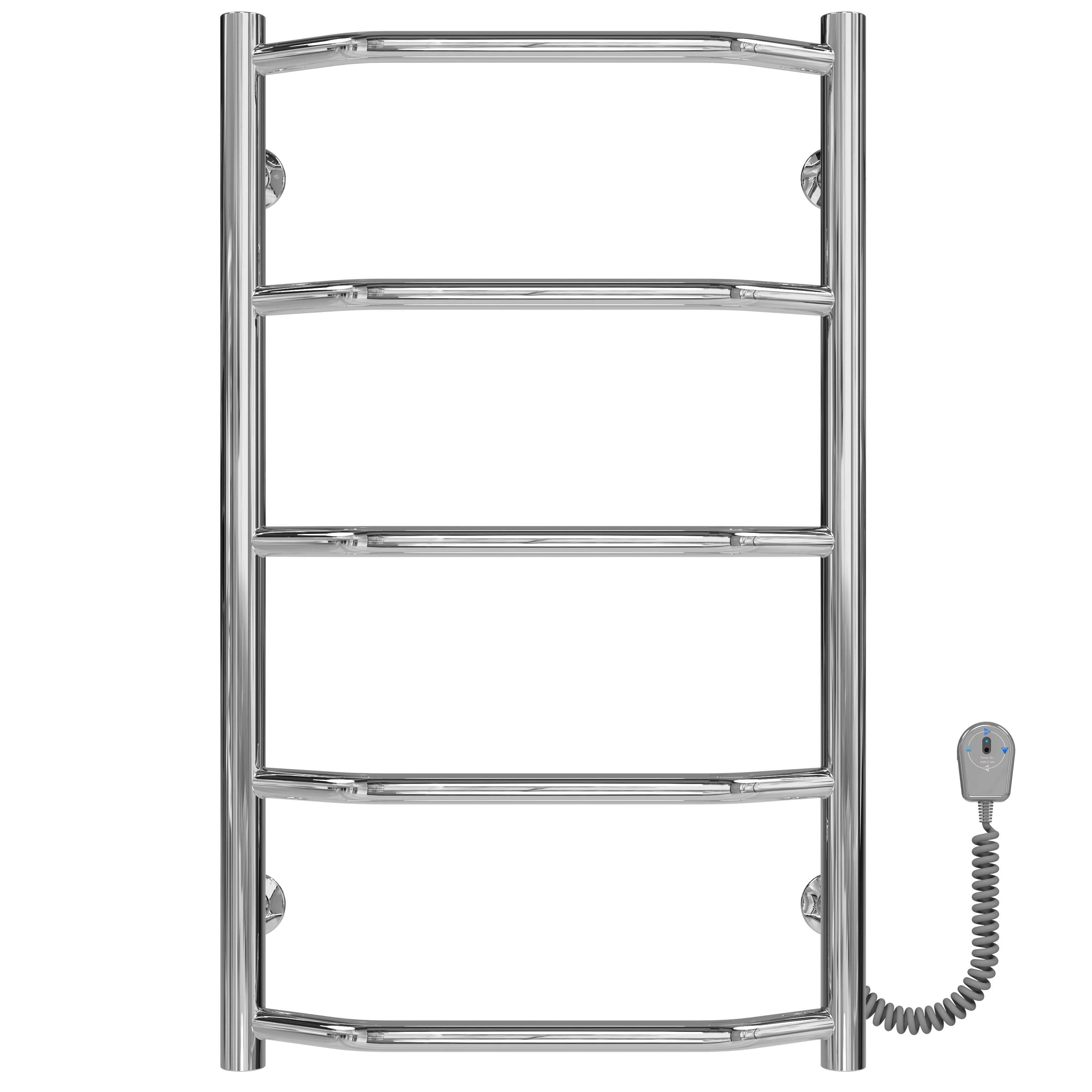 Полотенцесушитель электрический Deffi Трапеция П5 EF16 правое подключение нержавеющая сталь 400х700 мм Хром (C.TR.70.40.5.E.C.R.5)