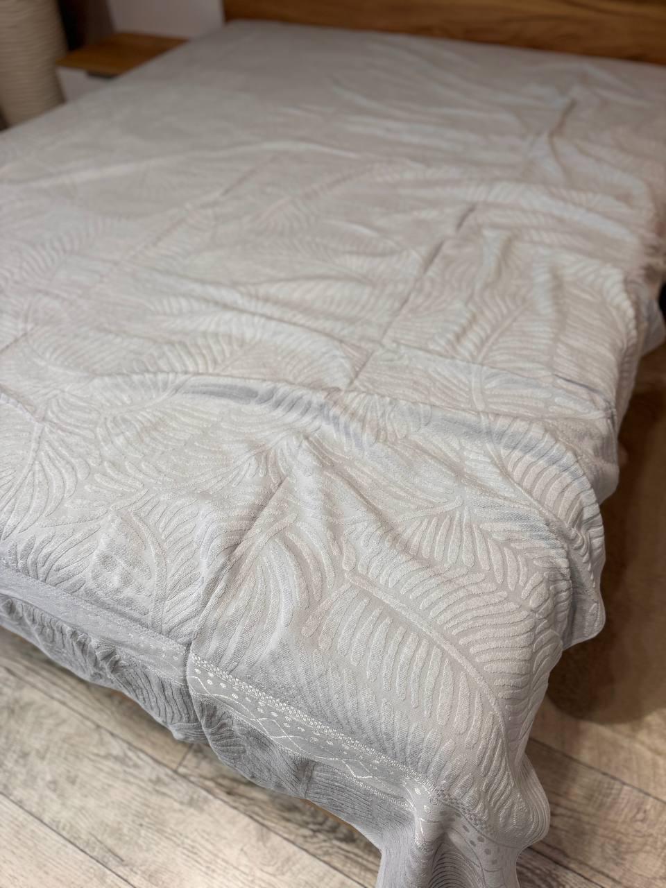 Покривало махрове полуторний 150х200 Сірий (Д-al-mahra-2025-001-05) - фото 2 Покривало махрове полуторний 150х200 Сірий (Д-al-mahra-2025-001-05) - фото 2