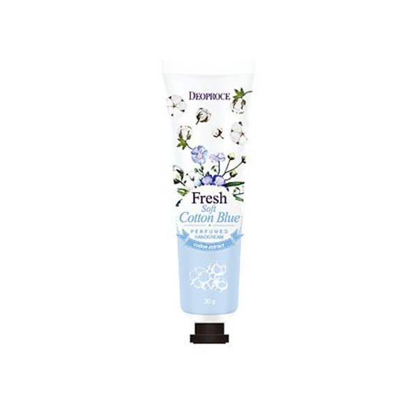 Крем парфюмированный для рук Deoproce Soft Cotton Blue Perfumed Hand Cream 50 г (1202710949)