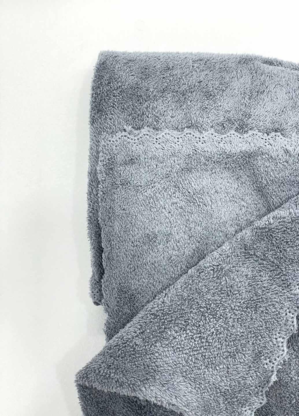 Комплект однотонных полотенец микрофибра 2 шт. (21-10) - фото 2