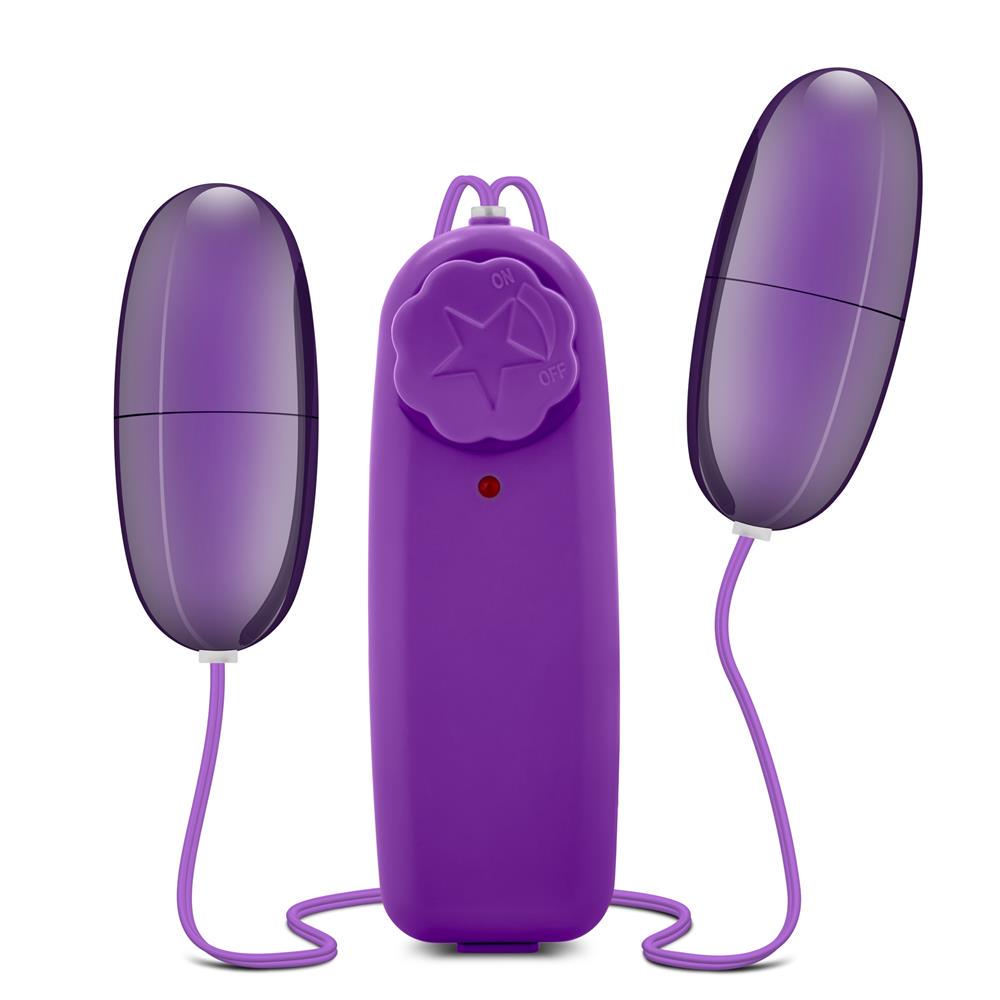 Виброяйце двойное Blush B yours double pop eggs plum Фиолетовый (T330764)