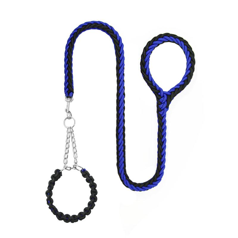 Ошейник Taotaopets 152217 Black+Blue с поводком для собак контроллер 125x2,5 см