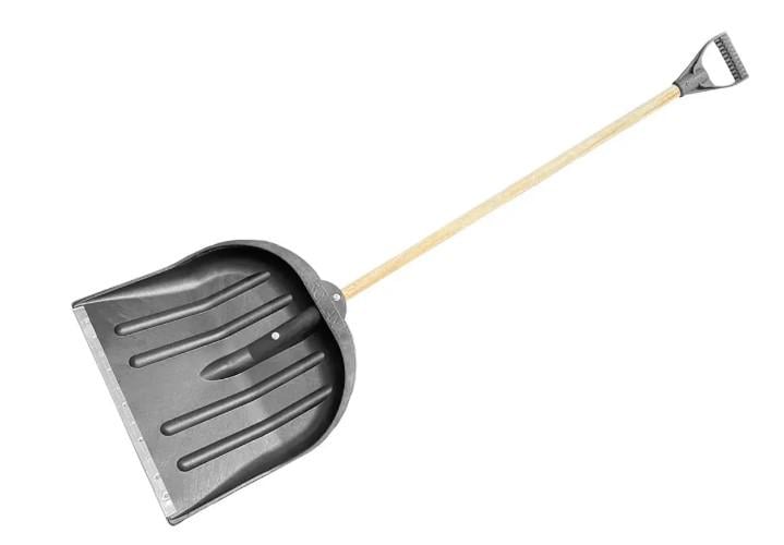 Лопата снежная Roman пластиковая с ручкой 140 см 45х42 см Черный (000019559) Лопата снежная Roman пластиковая с ручкой 140 см 45х42 см Черный (000019559)