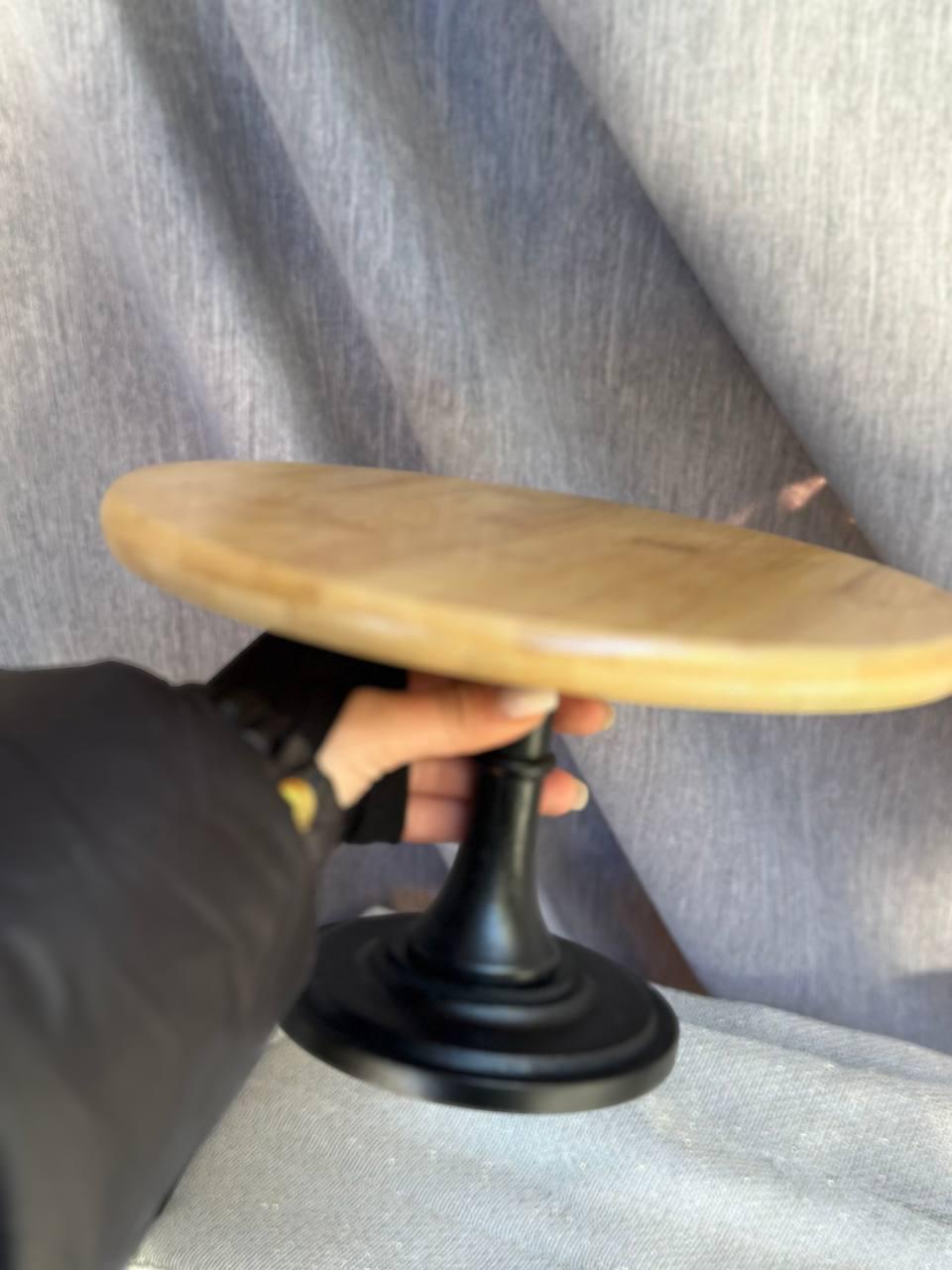 Тортовница на ножке Olens Бамбу-кейк бамбук 25,5х15 см Бежевый (8030-315) - фото 2 Тортовница на ножке Olens Бамбу-кейк бамбук 25,5х15 см Бежевый (8030-315) - фото 2