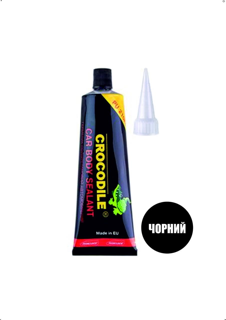 Герметик полиуретановый Crocodile кузовной для швов 60 мл Черный (28716099)