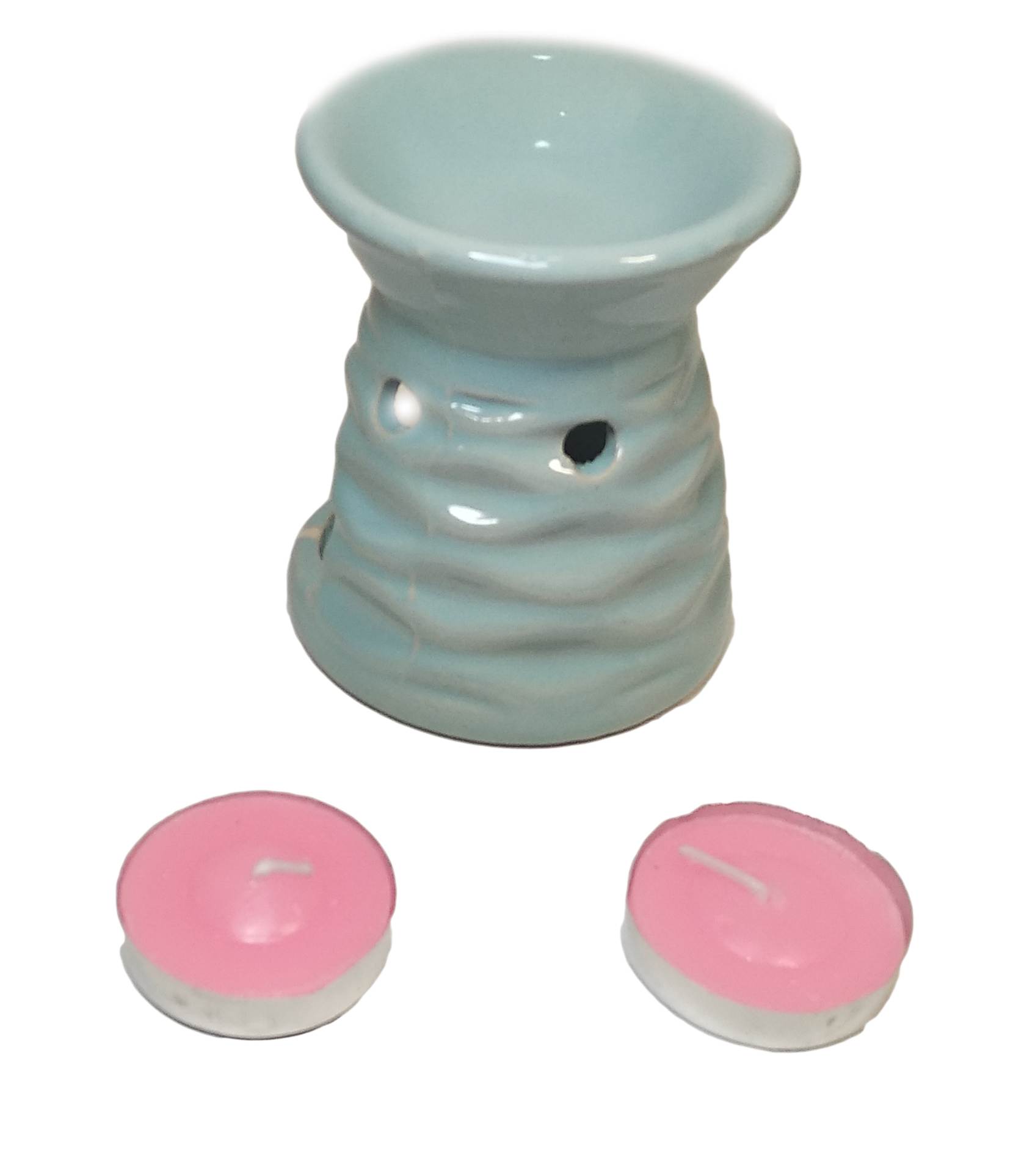 Аромалампа керамічна подарунковий набір 13х8х7,5 см Бірюзовий