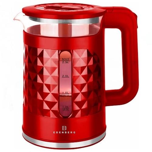 Електрочайник із підсвічуванням Edenberg EB-83559 скляний 2,3 л 1500 Вт (EB-83559-2) - фото 1 Електрочайник із підсвічуванням Edenberg EB-83559 скляний 2,3 л 1500 Вт (EB-83559-2) - фото 1