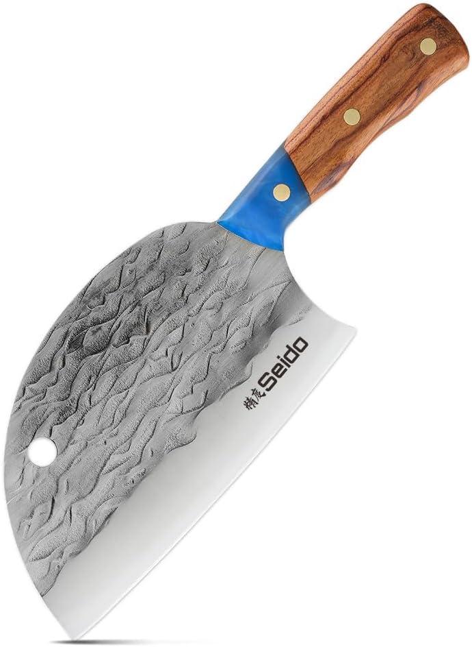 Ніж тесак Kaiyo Cleaver з полімерною ручкою для нарізки м'яса та кемпінгового барбекю