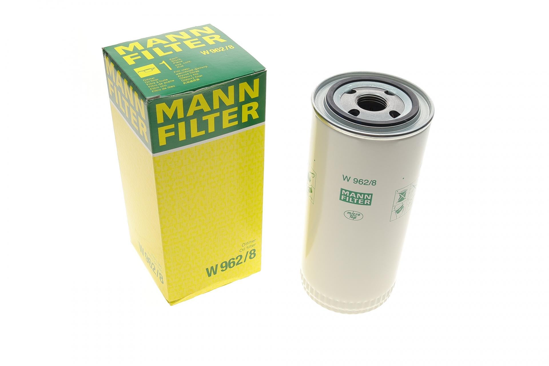 Фильтр масляный Mann-Filter для Iveco 130D F6L913 71-/DAF N2826/Deutz Fahr Agroprima/Agrostar/Agrotron (W 962/8)