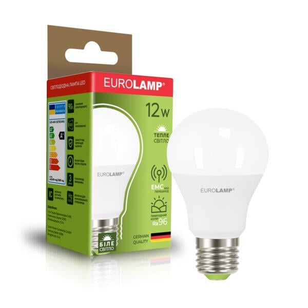 Лампа LED Eurolamp euro А60 12W E27 3000K (36962452)