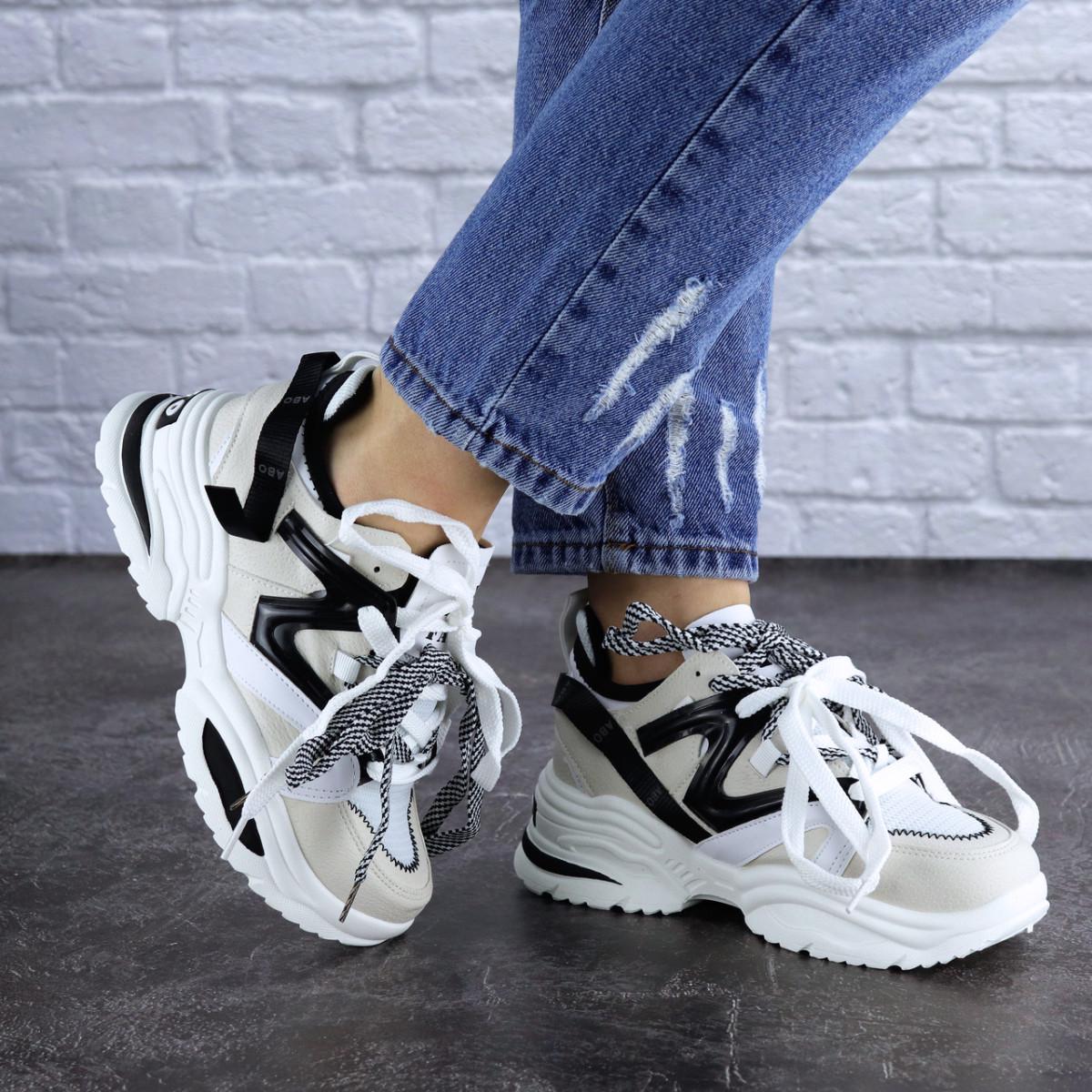 Кроссовки женские Fashion р. 37 22,5 см Бежевый (1727) Кроссовки женские Fashion р. 37 22,5 см Бежевый (1727)