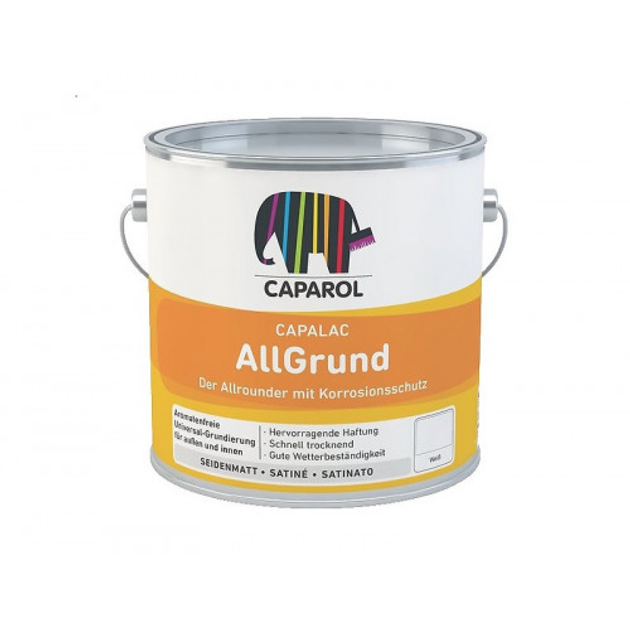 Грунт алкидный Caparol Capalac AllGrund RAL 9005 2,5 л Черный (2620697103)