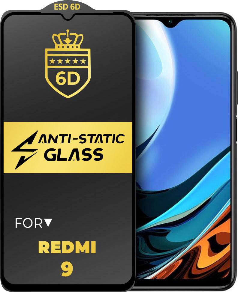 Скло захисне 6D Anti-Static Xiaomi Redmi 9 Glass Shield (34213)