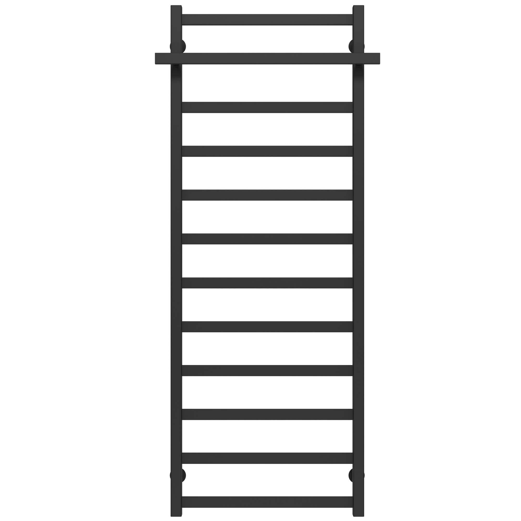 Полотенцесушитель водяной Deffi Nicolе П12 боковое левое подключение нержавеющая сталь 500x1400 мм Черный (A.NI.140.50.12.BB)