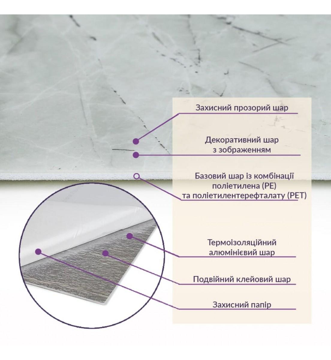 Плитка самоклеящаяся стеновая PET 600х300х2 мм (PET-1682) - фото 4 Плитка самоклеящаяся стеновая PET 600х300х2 мм (PET-1682) - фото 4