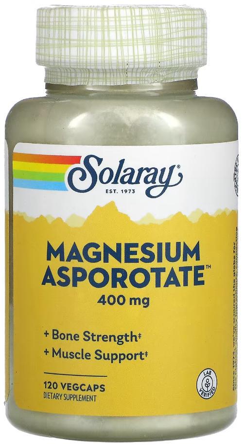Аcпоротат Магния Solaray Magnesium Asporotate 400 мг 120 капсул