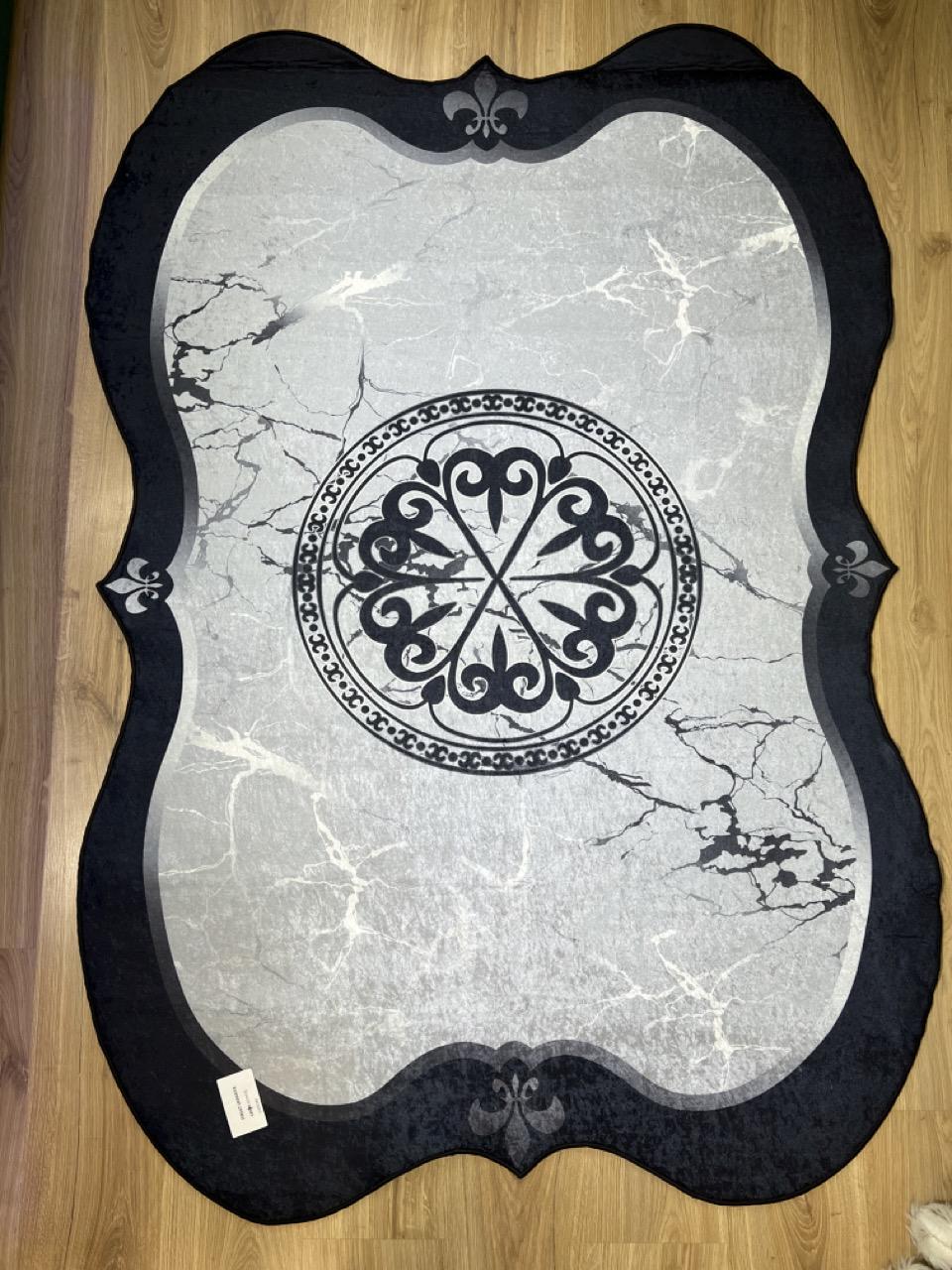 Килим безворсовий Gold Kilim на силіконовій основі з мікровелюру 120x180 см (1011-02)