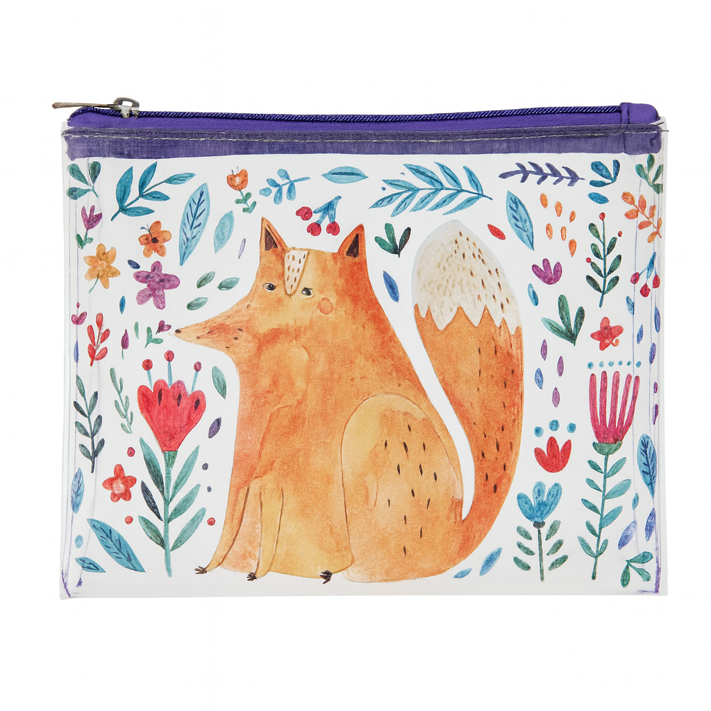 Косметичка пластиковая Presentville Visible Лисичка и цветы Прозрачный (KPR_19A026_FIO)