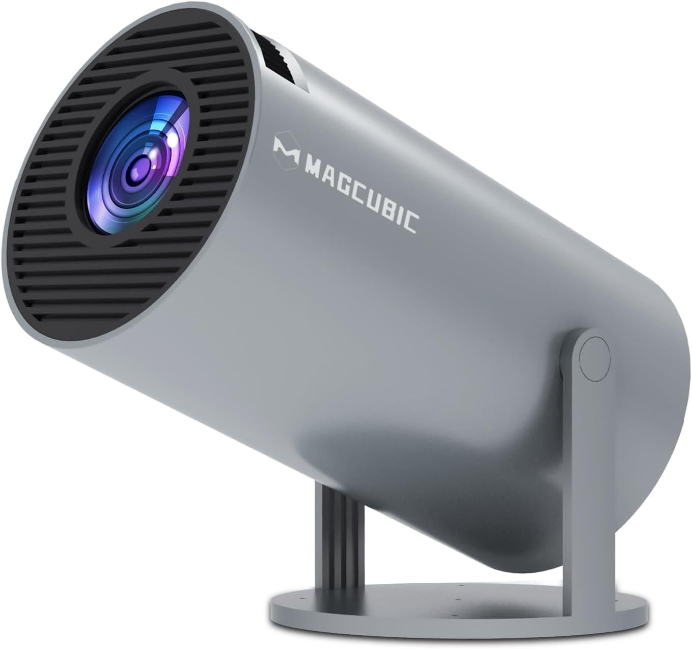Проектор смарт портативный Magcubic HY300 PRO на 4K Android 11 HD BT5.0 с Dual Wi-Fi и встроенными динамиками Серый (3061800175)