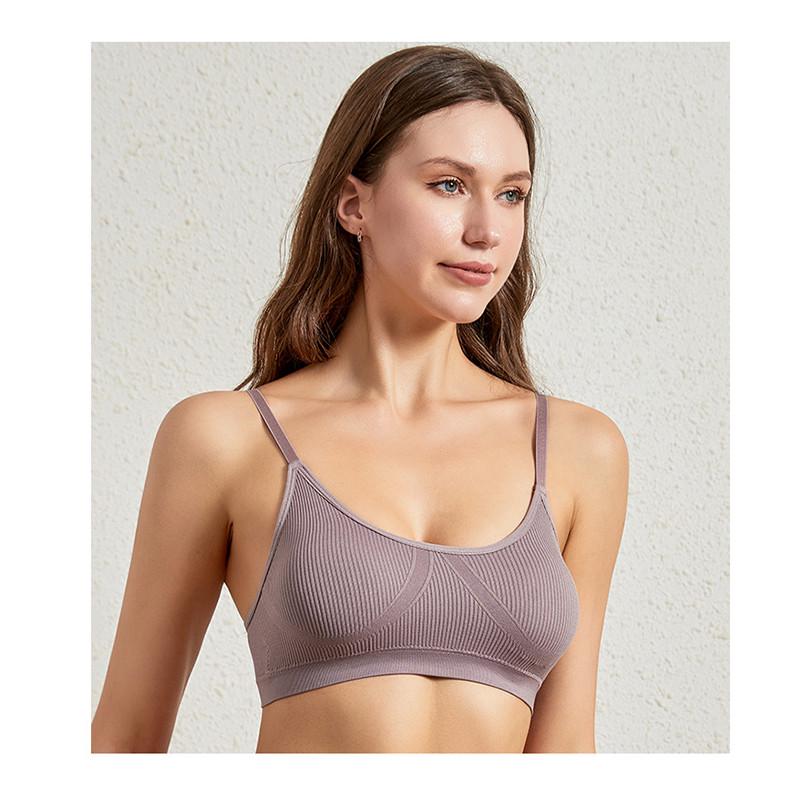 Комплект жіночої білизни безшовний Lesko 6618 M 70/75 ABC Ліловий - фото 4