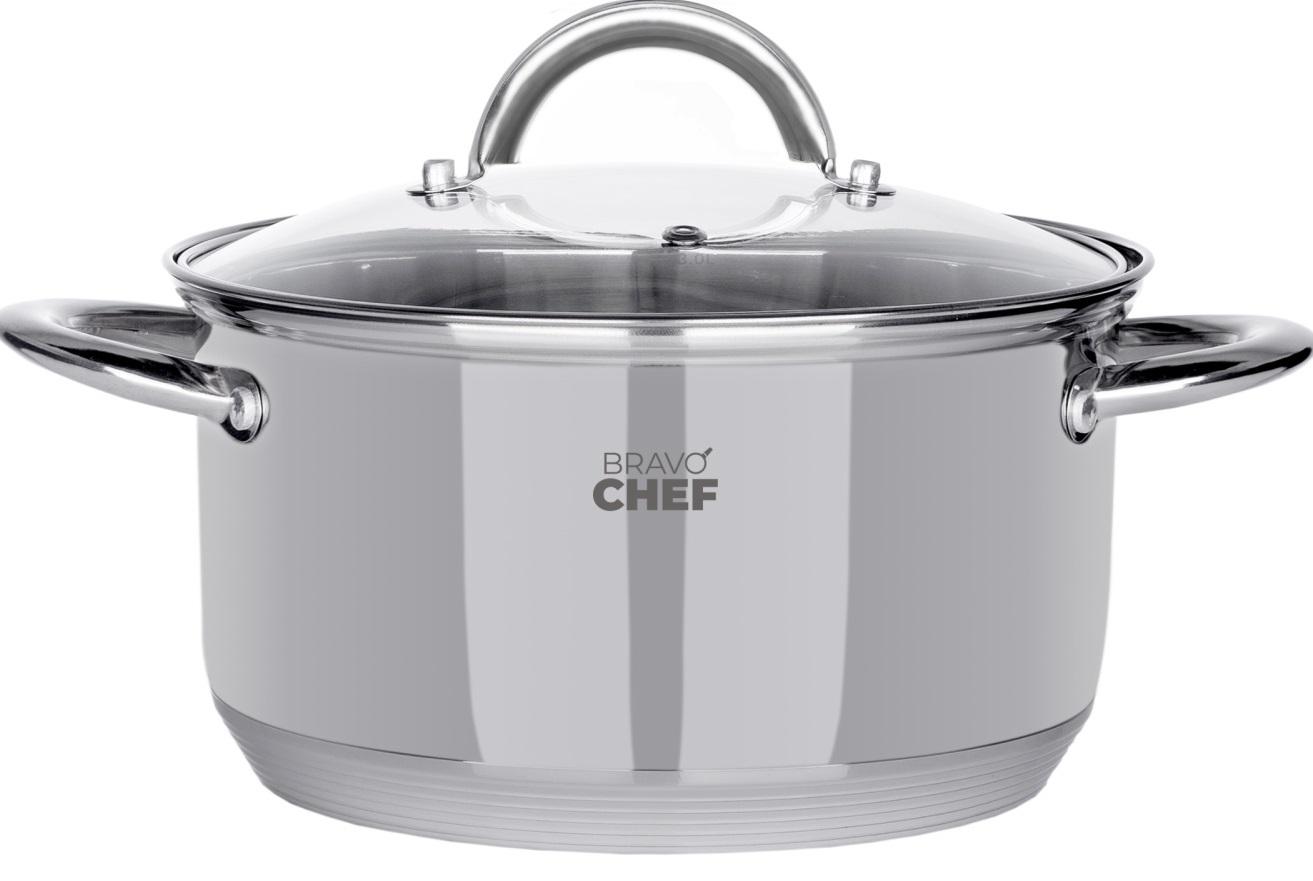 Кастрюля Bravo Chef BC-2001-22 4,35 л Нержавеющая сталь (14389818)
