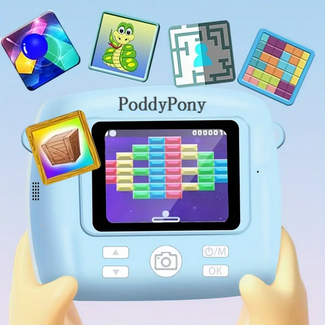 Камера дитяча цифрова з моментального друку фото Poddy pony Blue (C10) - фото 15 Камера дитяча цифрова з моментального друку фото Poddy pony Blue (C10) - фото 15