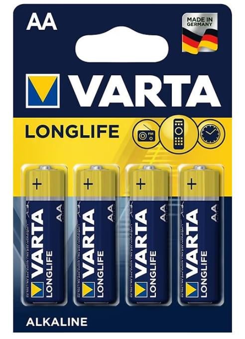 Батарейки Varta LongLife AA/LR6 1,5V 4 шт. (04106101414)
