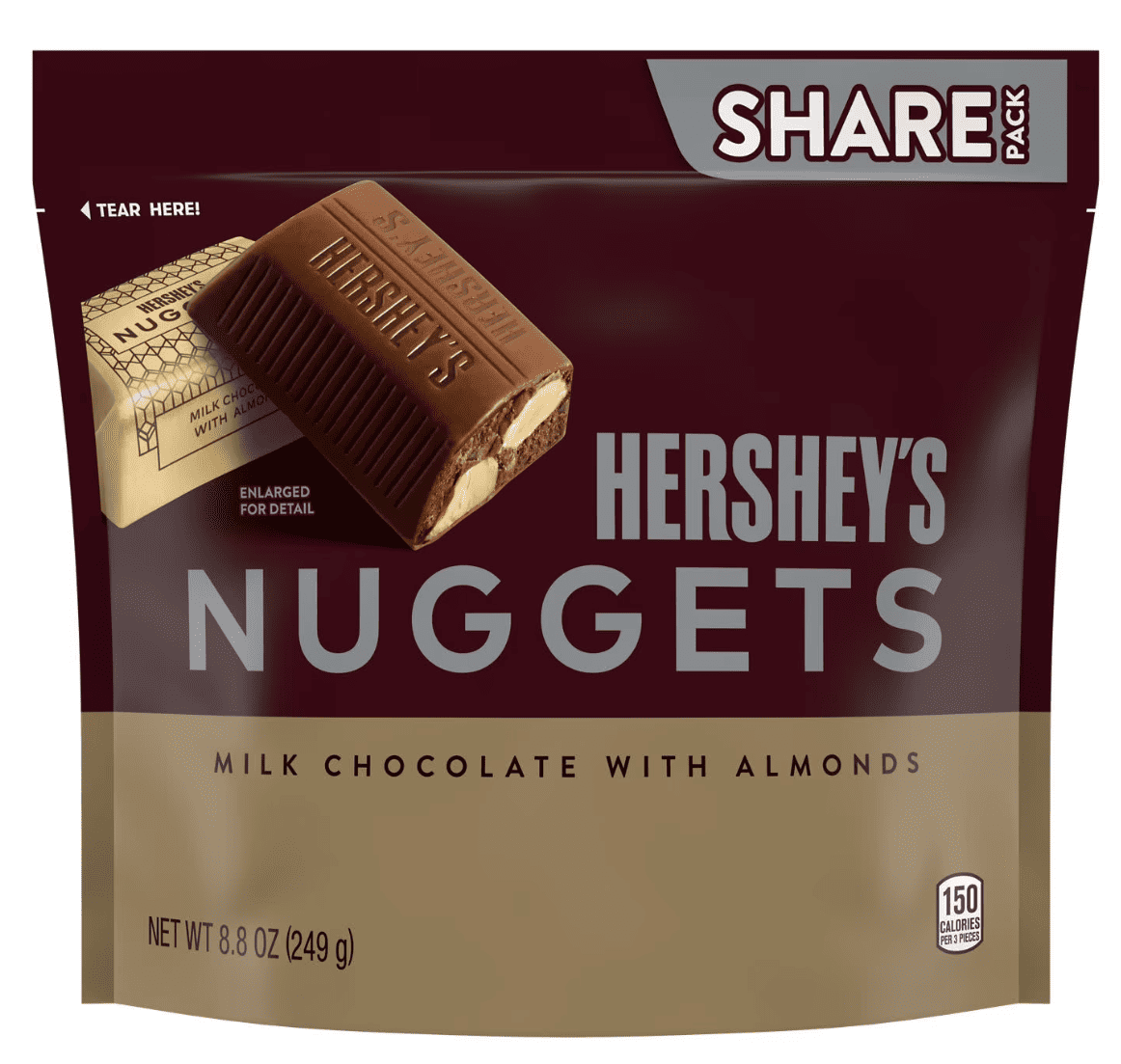 Конфеты шоколадные Hershey's Nuggets Milk Chocolate Almonds 249 г (3117141581)