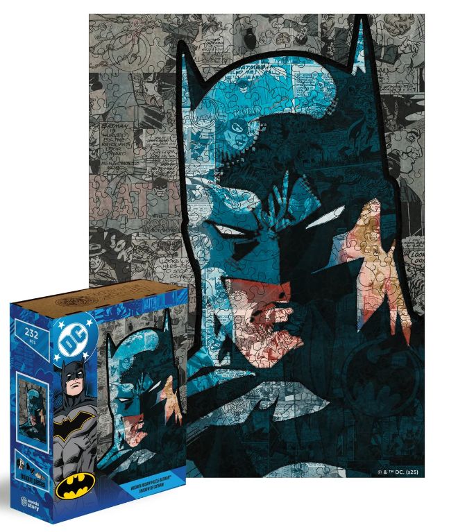 Пазл дерев'яний ліцензійний Woods Story The Batman Бетмен Тінь Готема 40x29 см