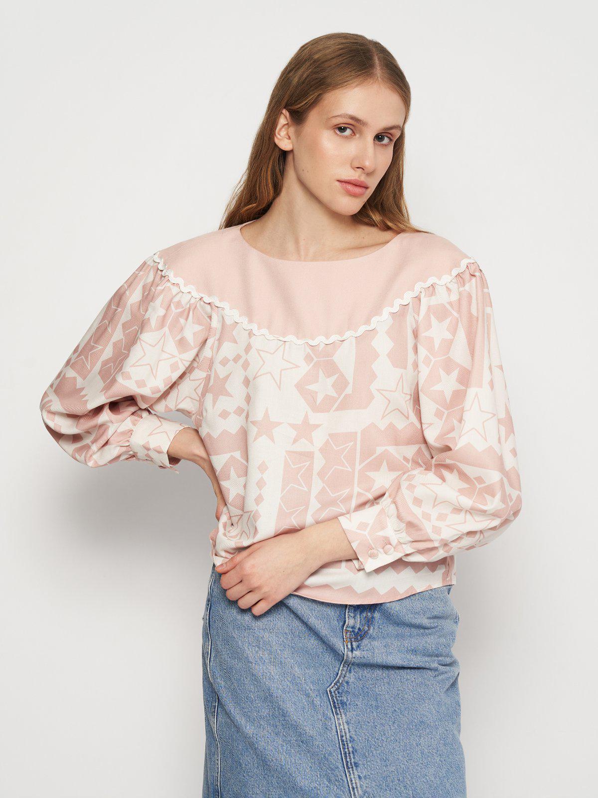 Блуза M Пудрово-белый (1033054wer)