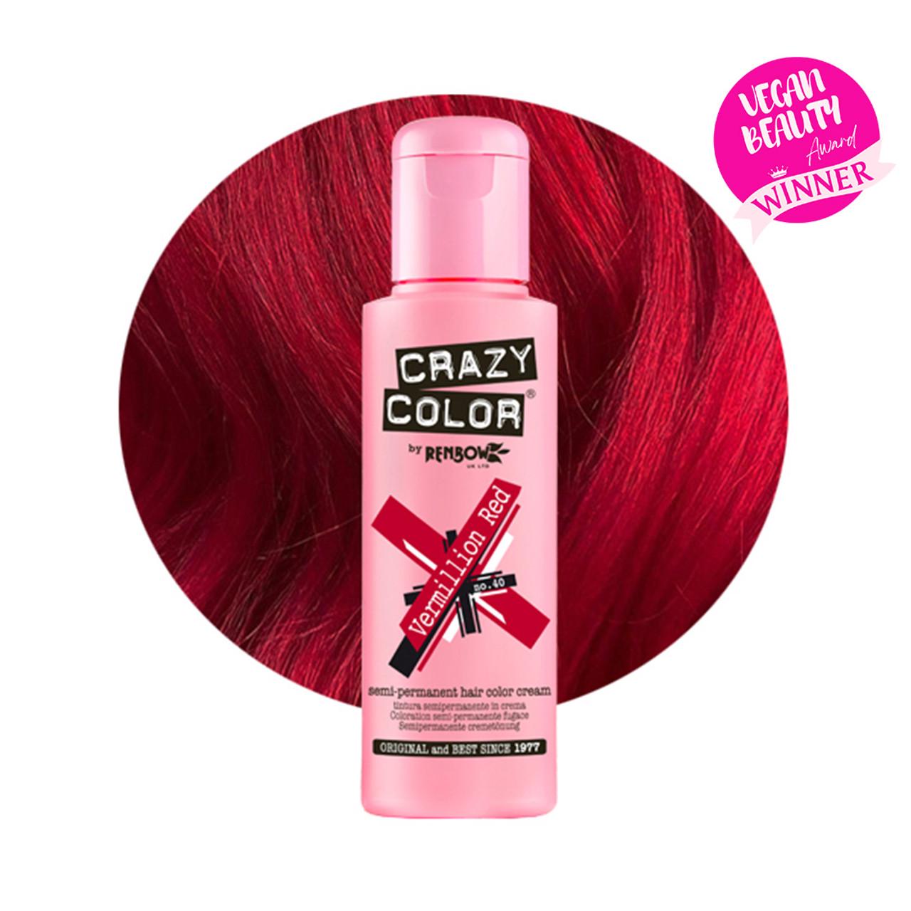 Тінт-фарба для волосся CRAZY COLOR 40 Vermillion Red 100 мл - фото 2