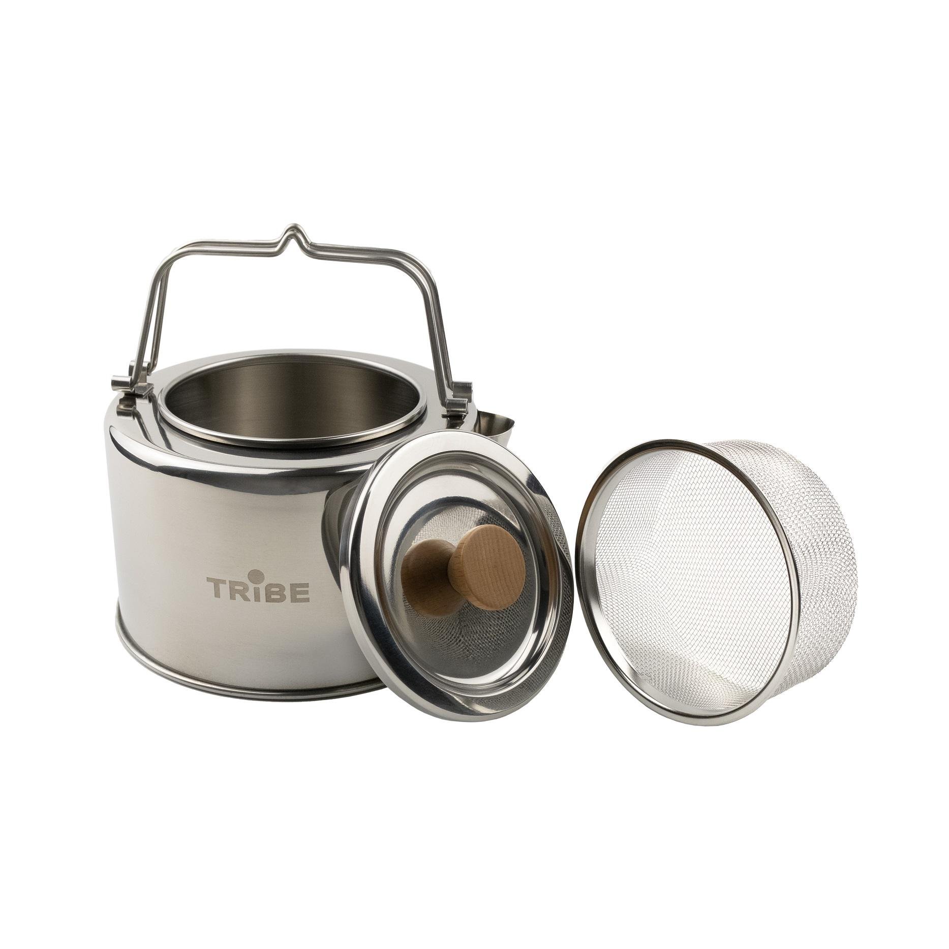 Чайник туристический Tribe Kettle из нержавеющей стали 1,2 л (T-FI-0010-metal) - фото 12
