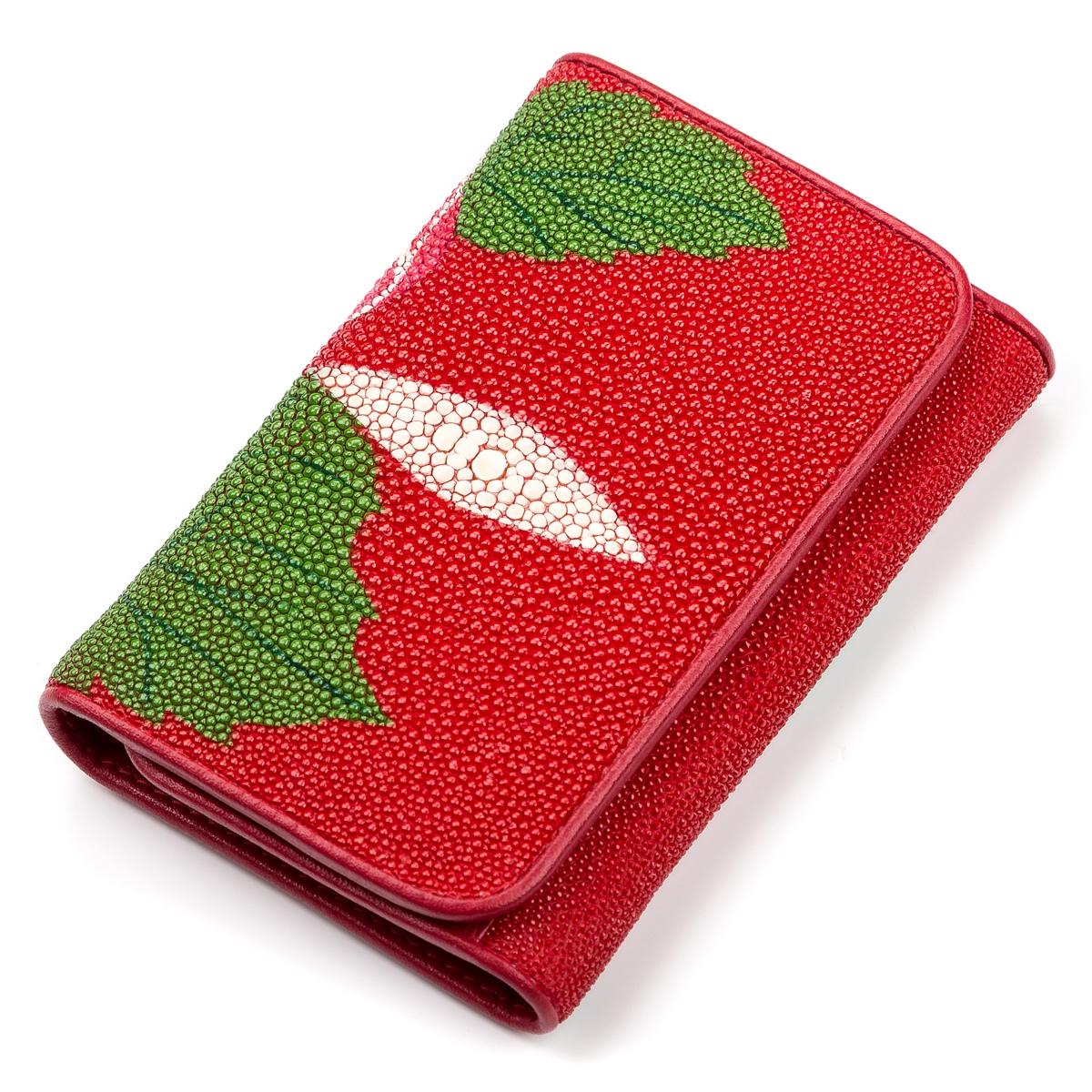 Кошелек женский Stingray leather 18077 кожа Красный