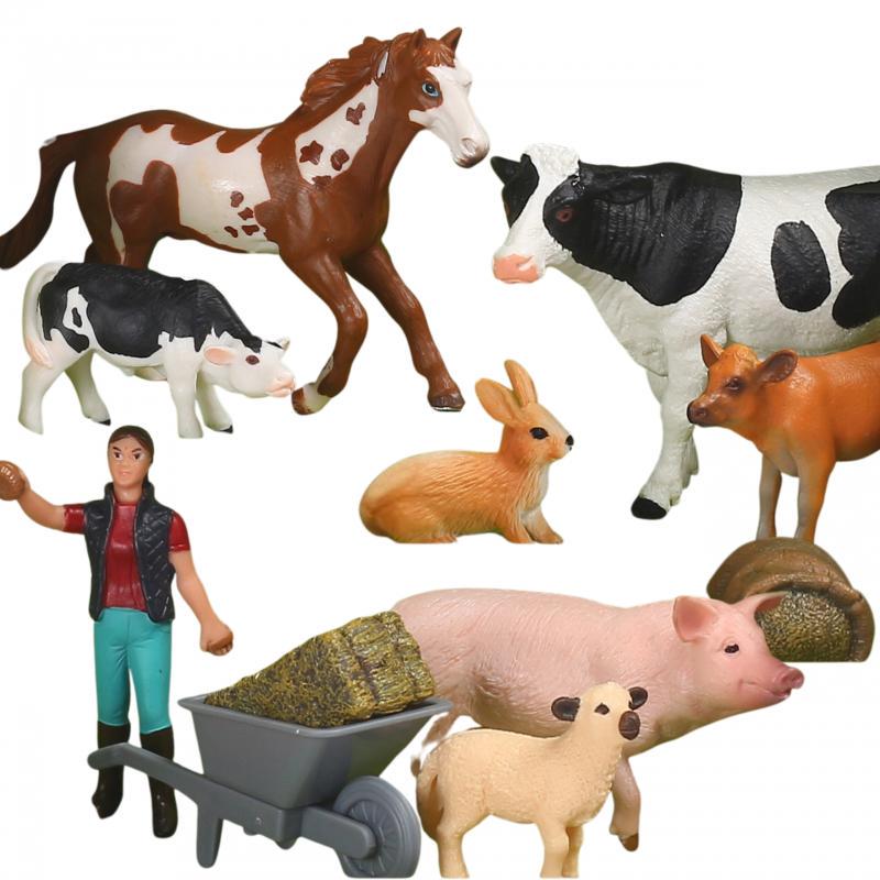 Набор фигурок животных на ферме Счастливая ферма Woopie 56577 10 эл. (56577) - фото 2