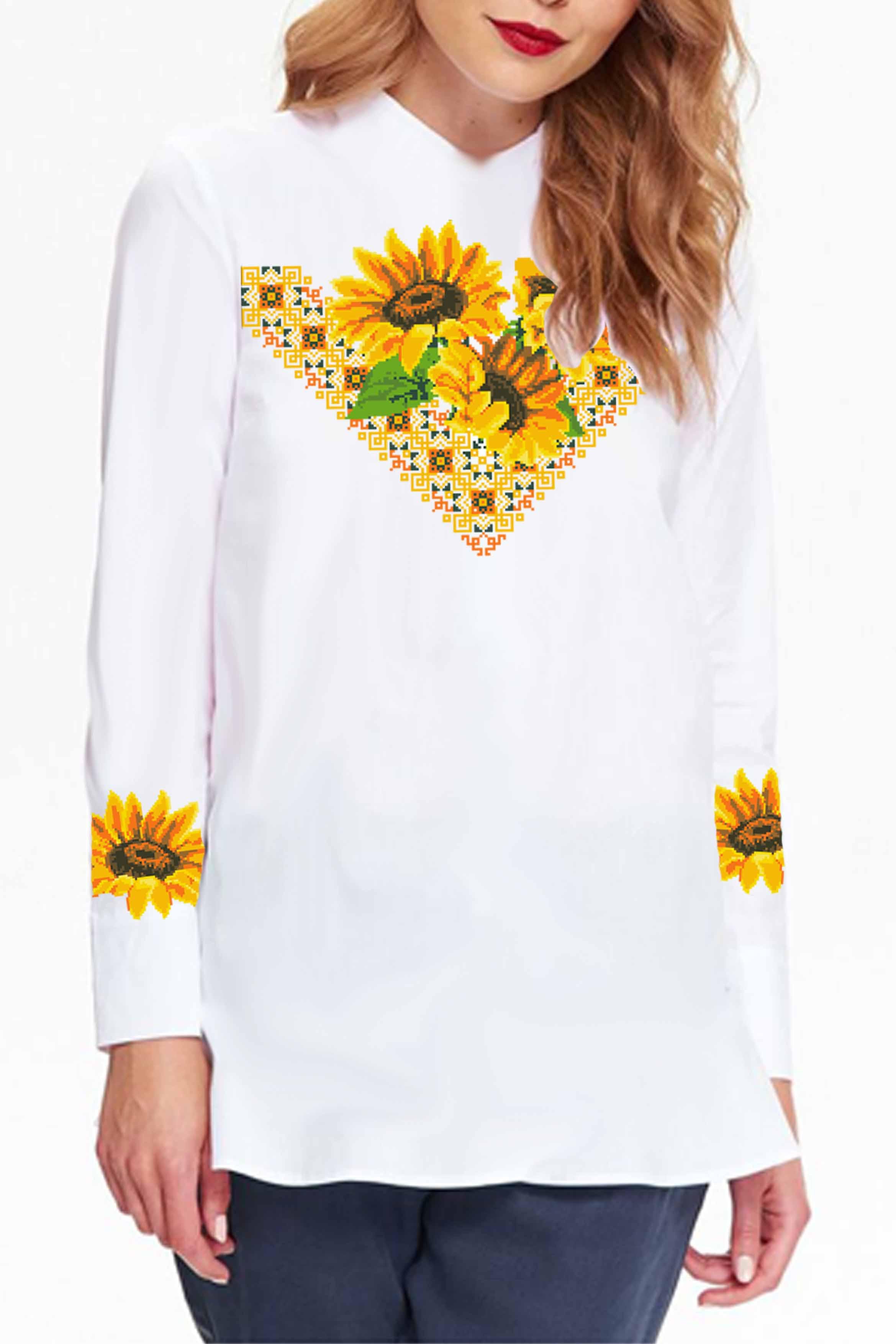 Заготовка для вишивки нитками або бісером сорочка СЖ-81 домоткане полотно Заготовка для вишивки нитками або бісером сорочка СЖ-81 домоткане полотно